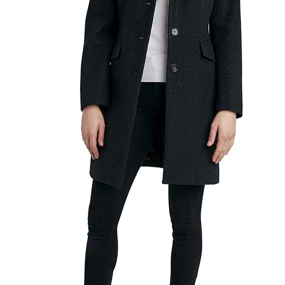 LAUNDRY BY SHELLI SEGAL Women's Faux Wool Coat with Notch Collar (MSRP $100.70) - Picture 3 of 7